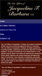 Mobile Screenshot of jacquelinebarbaralaw.com